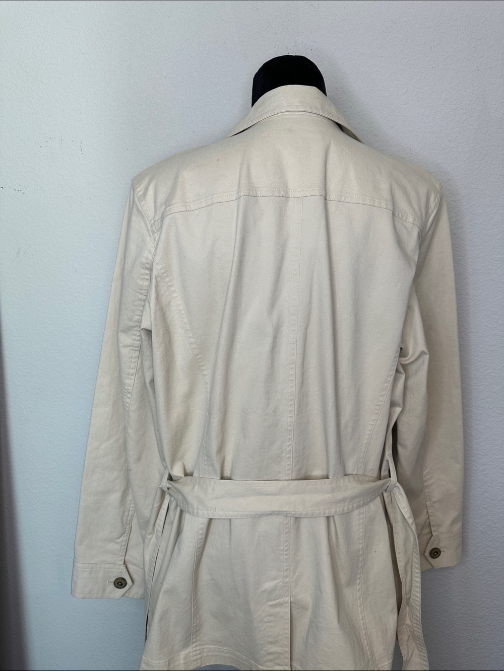 Talbots Off-White Button Front Utility Blazer - Picture 10 of 14